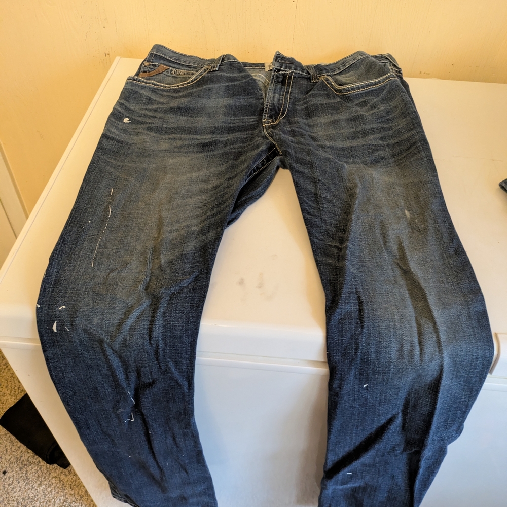 Ariat Men's Dark Blue Straight Jeans